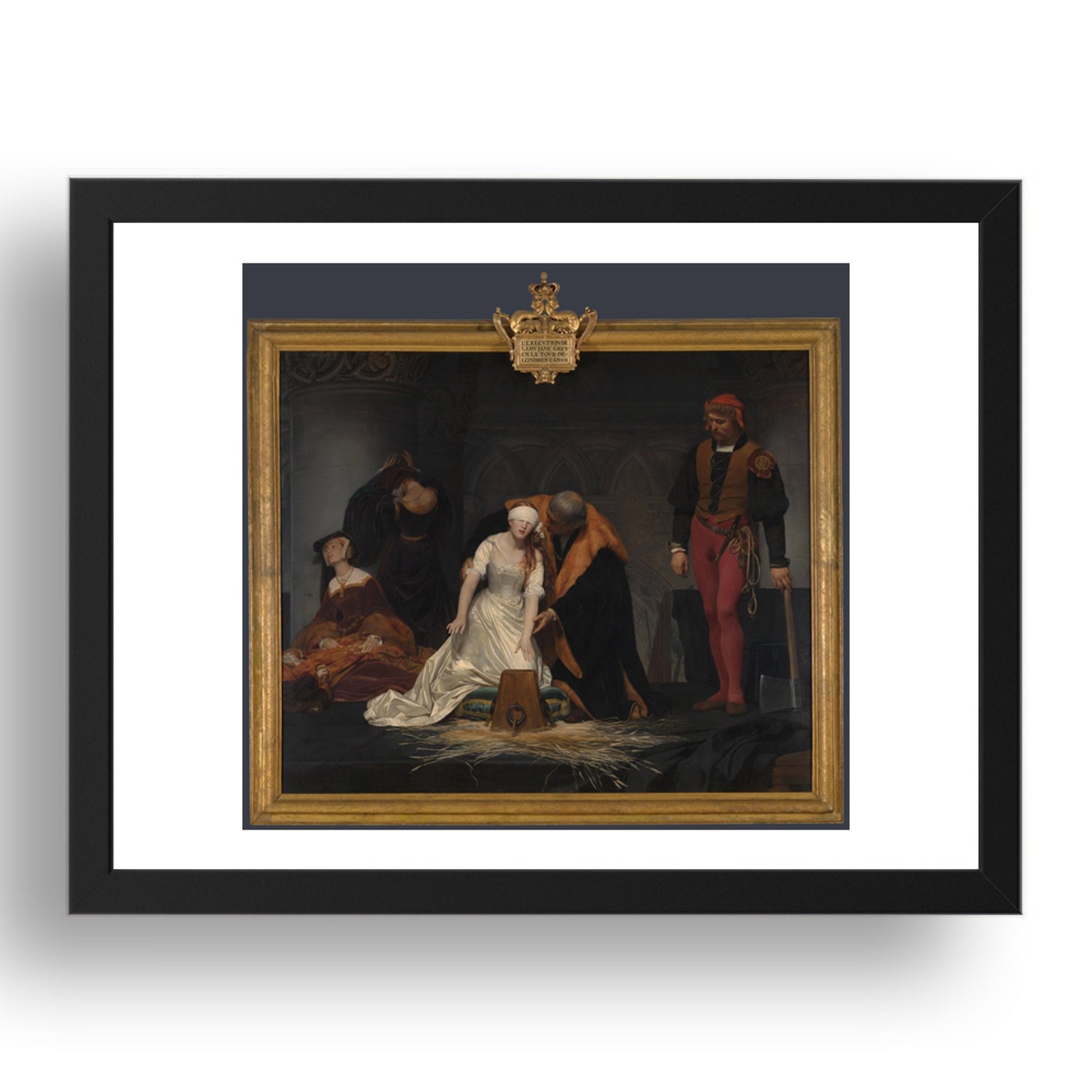 Paul Delaroche: The Execution of Lady Jane Grey, Poster in 17x13"(A3) Frame