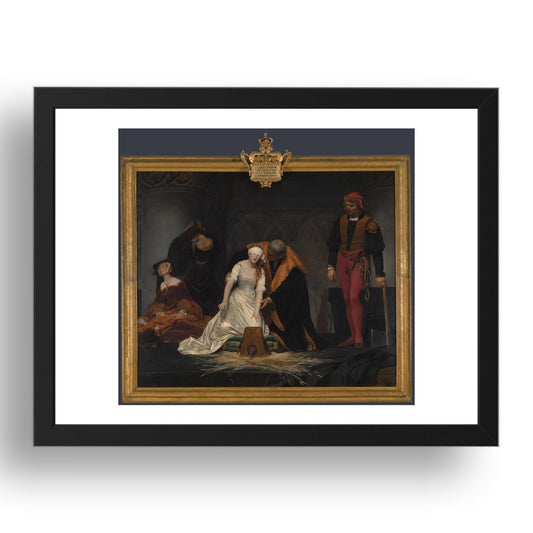 Paul Delaroche: The Execution of Lady Jane Grey, Poster in 17x13"(A3) Frame