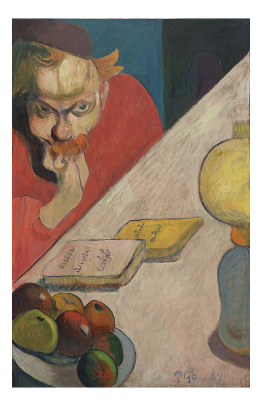 Paul Gauguin - Portrait of Jacob Meyer de Haan, 16x12" (A3) Poster Print