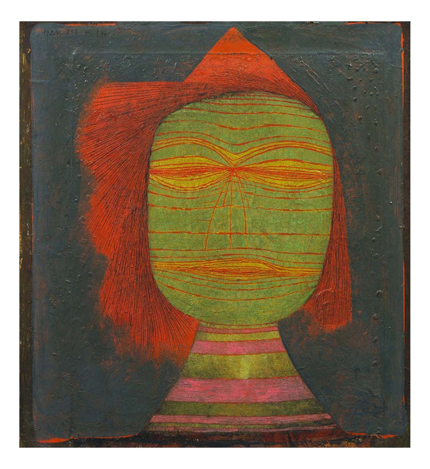 Paul Klee - Actor's Mask, 16x12" (A3) Poster Print