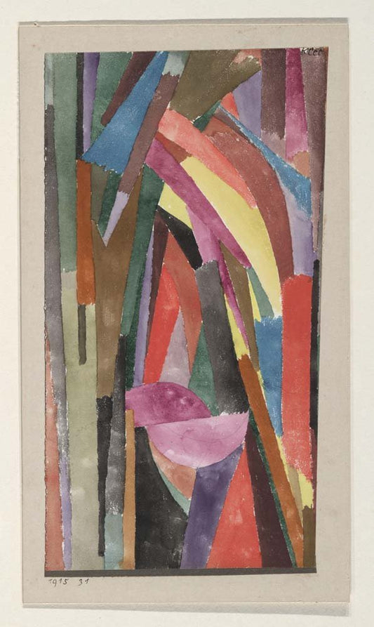 Paul Klee - Laughing Gothic, vintage art, modern poster print