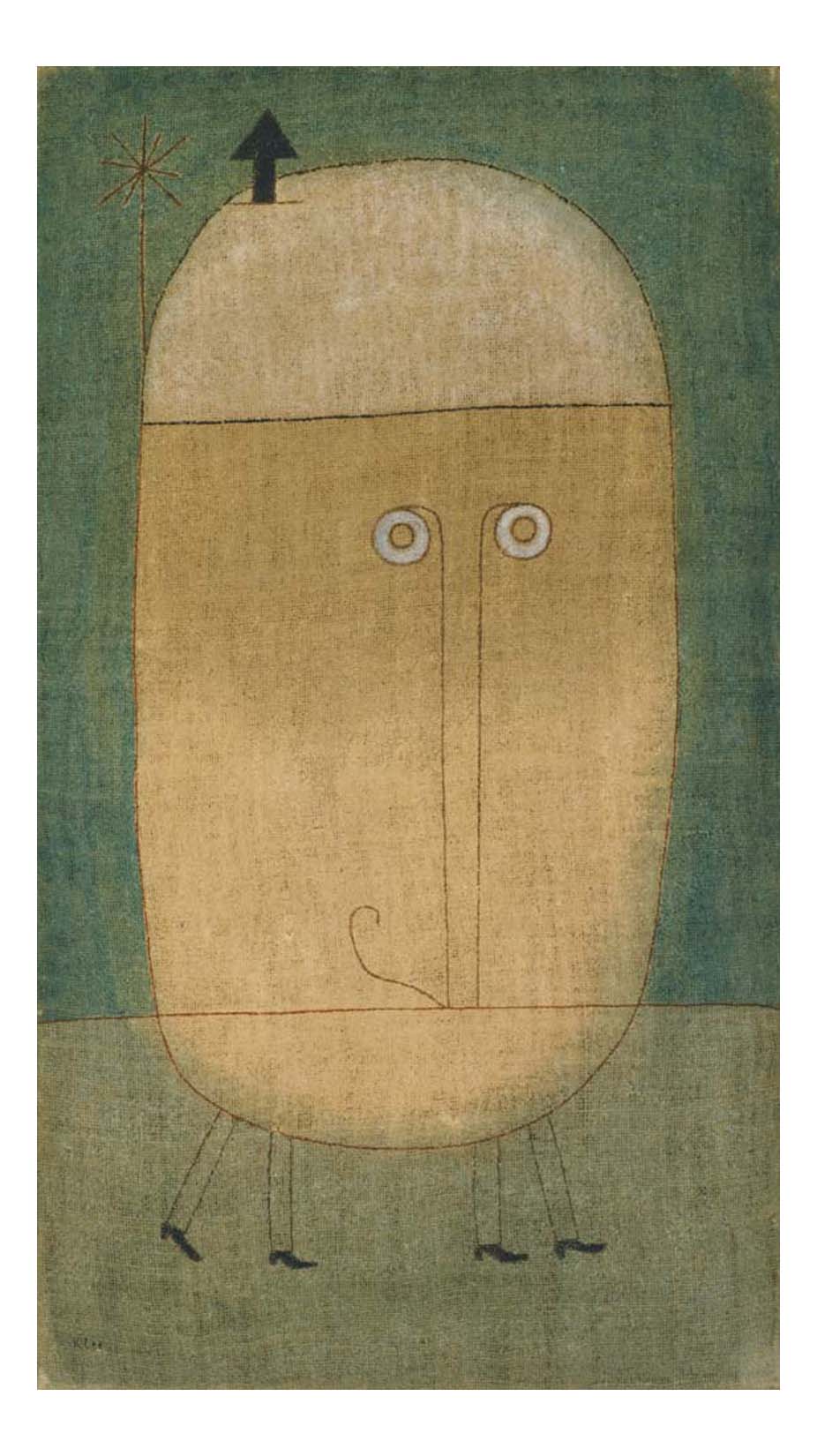 Paul Klee - Mask of Fear, 16x12" (A3) Poster Print