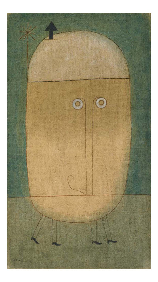 Paul Klee - Mask of Fear, 16x12" (A3) Poster Print