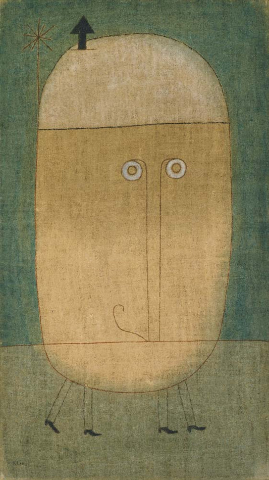 Paul Klee - Mask of Fear, vintage art, modern poster print