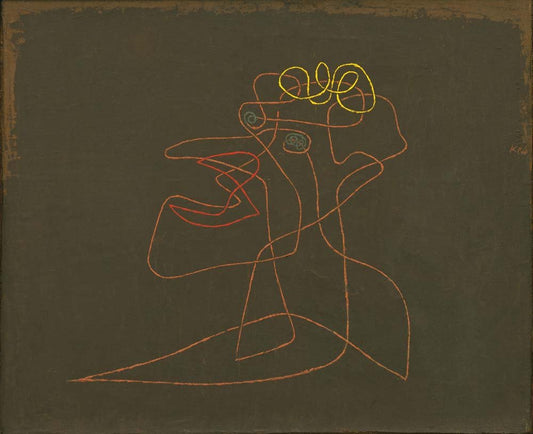 Paul Klee - Or The Mocked Mocker, vintage art, modern poster print