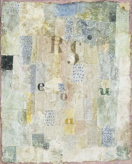 Paul Klee - Vocal Fabric of the Singer Rosa Silber, vintage art, modern poster print
