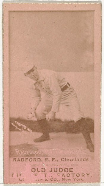 Paul Revere "Shorty" Radford Right Field Cleveland from the-16x12"(A3) Poster