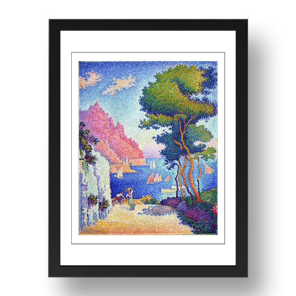 Paul Signac - Capo di Noli [1898], vintage artwork in A3 (17x13") Black Frame