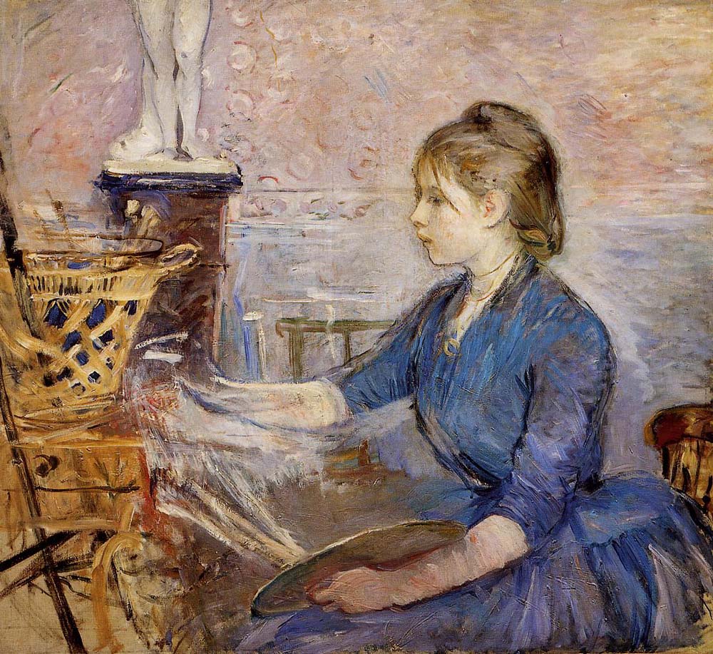 Paule Gobillard Painting - 1886 - Musee Marmottan France by Berthe Morisot, vintage art, modern poster print