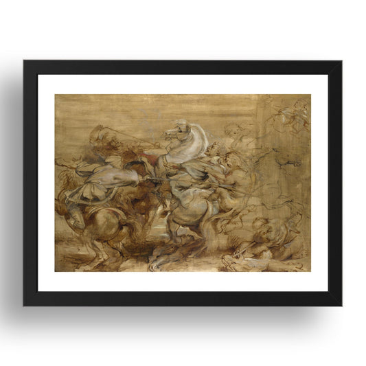Peter Paul Rubens: A Lion Hunt, Poster in 17x13"(A3) Frame