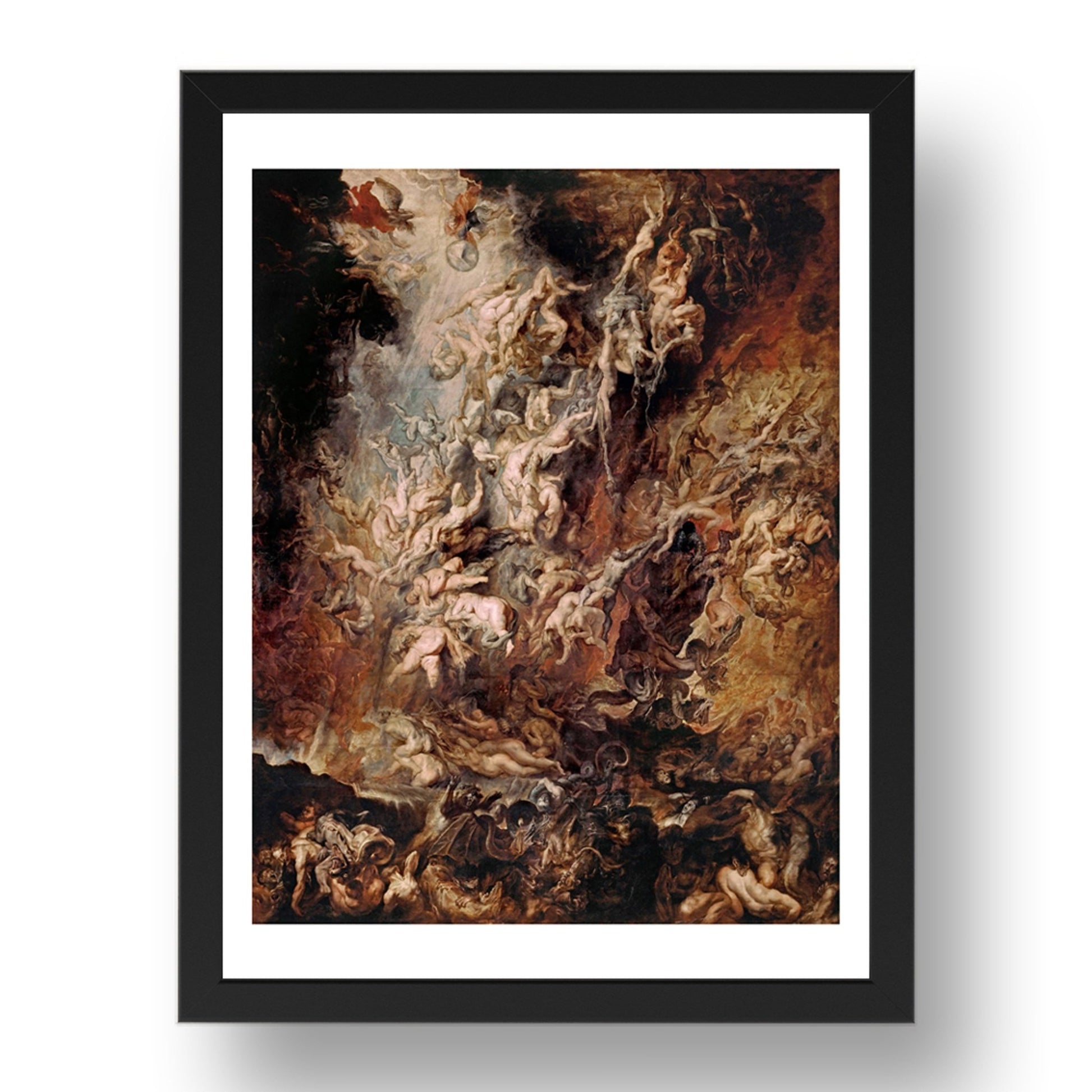 Peter Paul Rubens Fall of the Rebel Angels,  vintage art, A3 (16x12") Poster Print