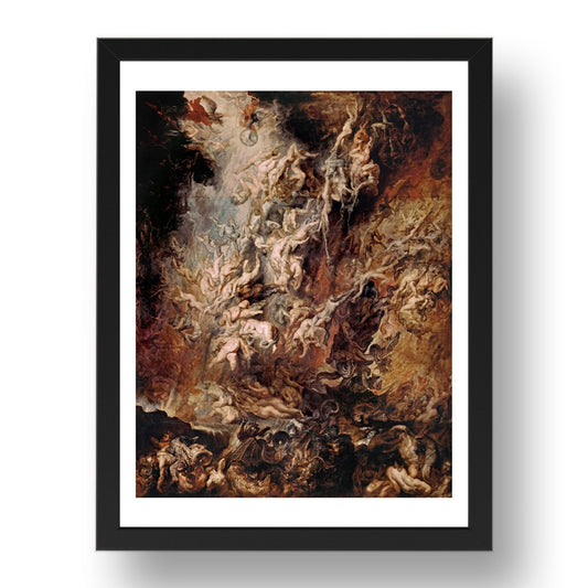 Peter Paul Rubens Fall of the Rebel Angels,  vintage art, A3 (16x12") Poster Print