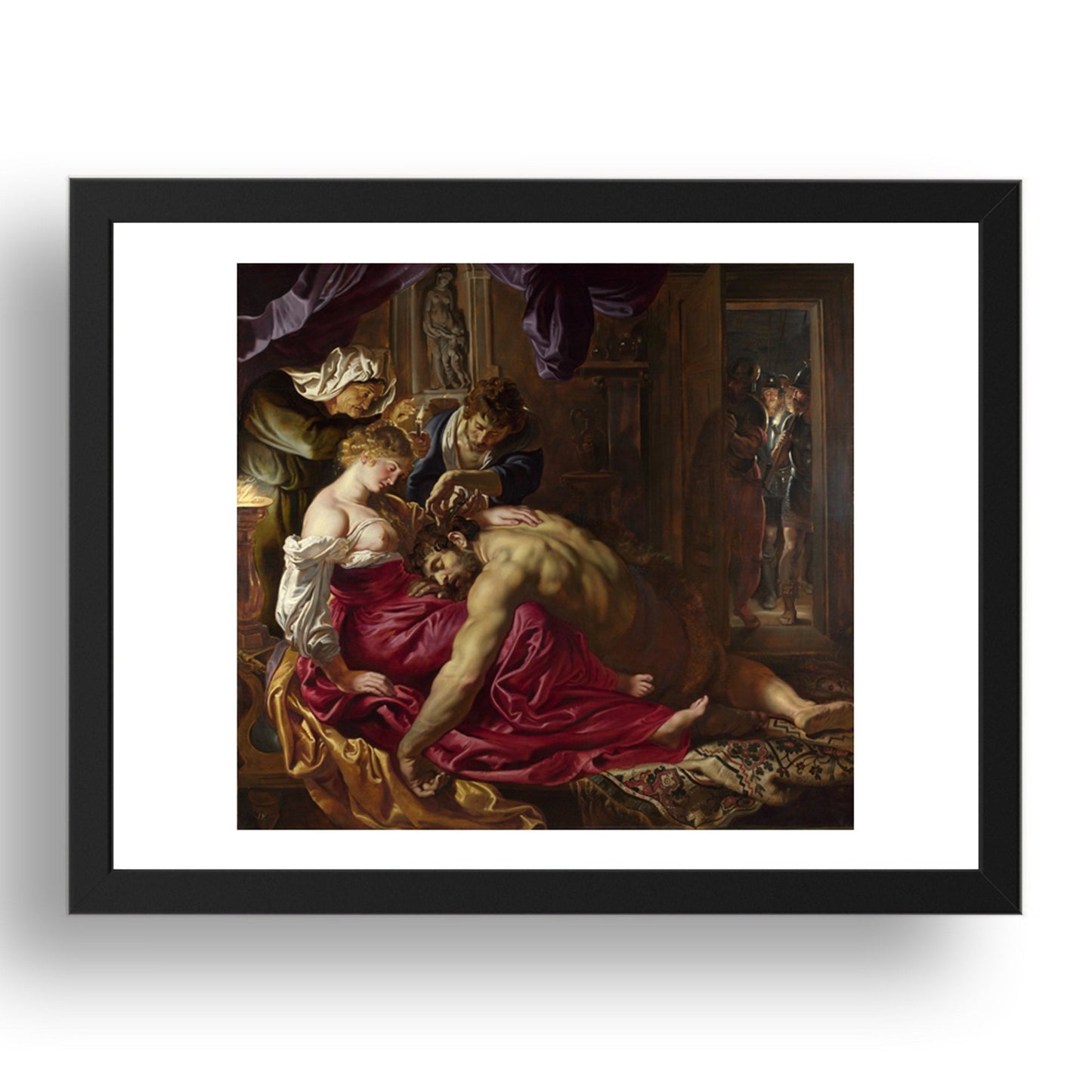 Peter Paul Rubens: Samson and Delilah, Poster in 17x13"(A3) Frame