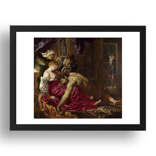 Peter Paul Rubens: Samson and Delilah, Poster in 17x13"(A3) Frame