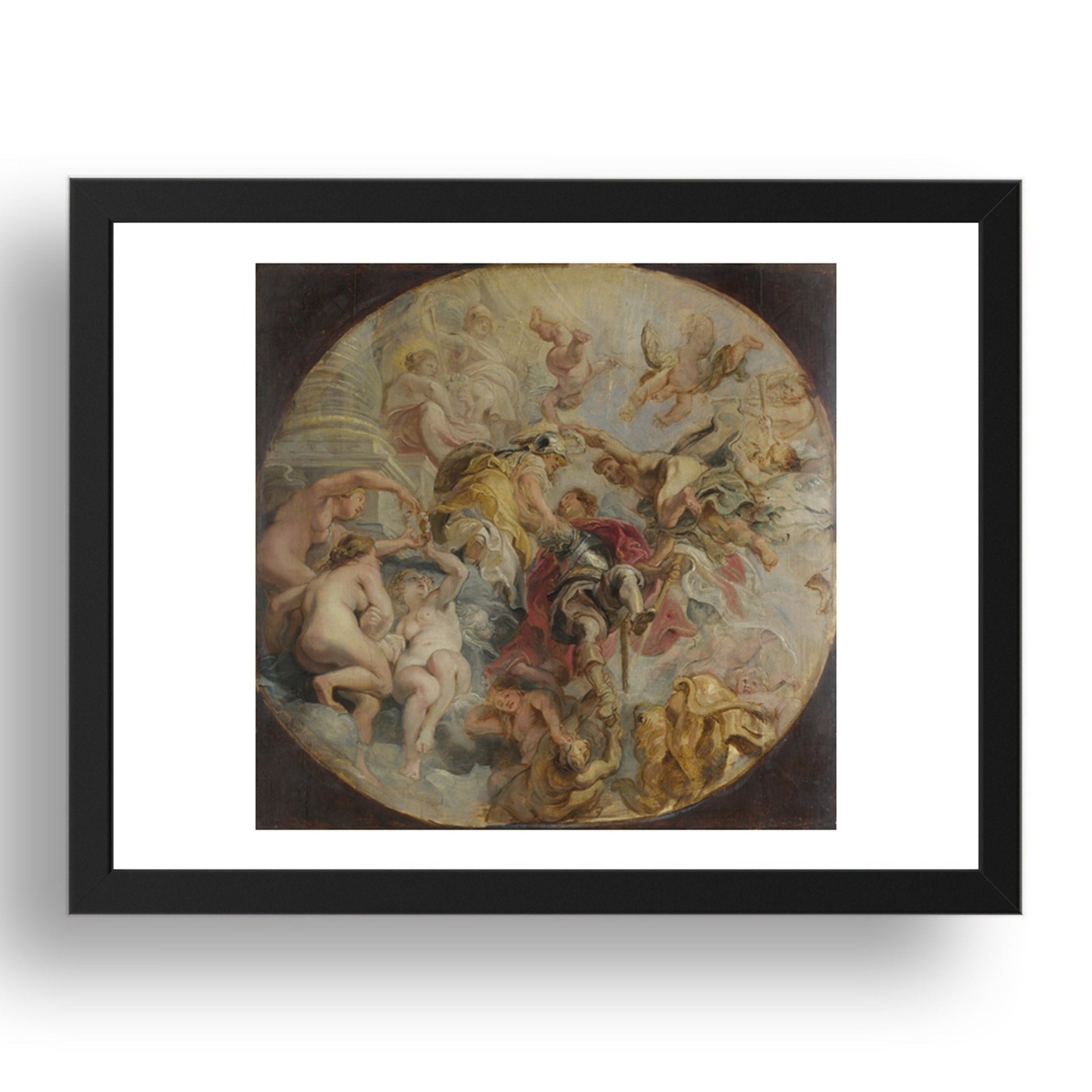Peter Paul Rubens: The Apotheosis of the Duke of Buckingham, Poster in 17x13"(A3) Frame