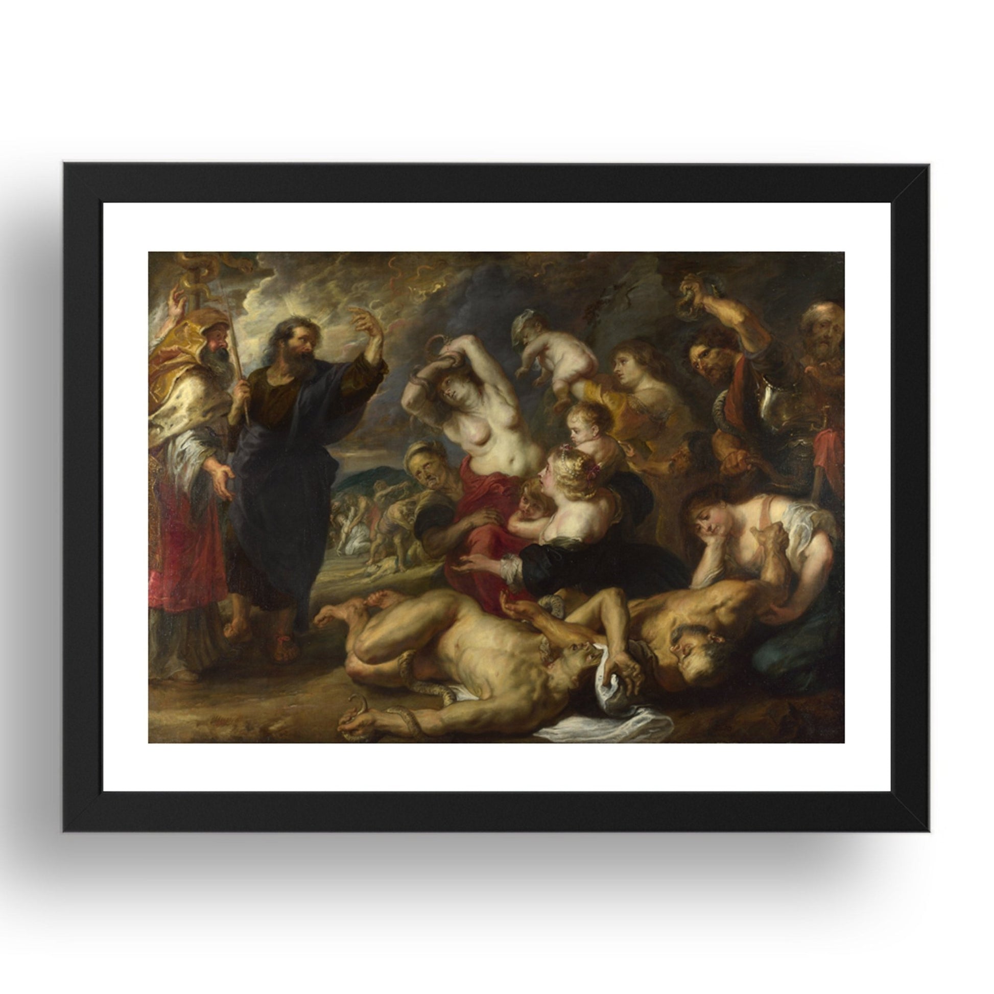 Peter Paul Rubens: The Brazen Serpent, Poster in 17x13"(A3) Frame