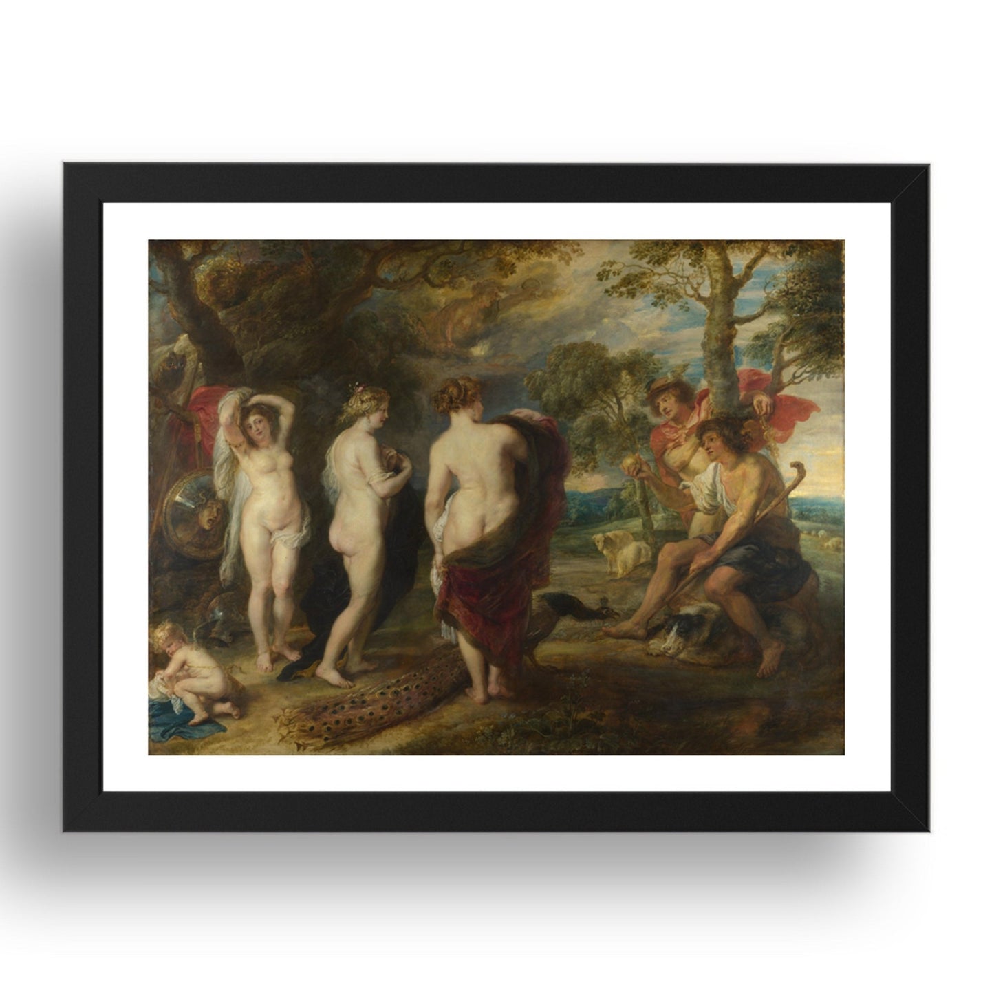 Peter Paul Rubens: The Judgement of Paris, Poster in 17x13"(A3) Frame