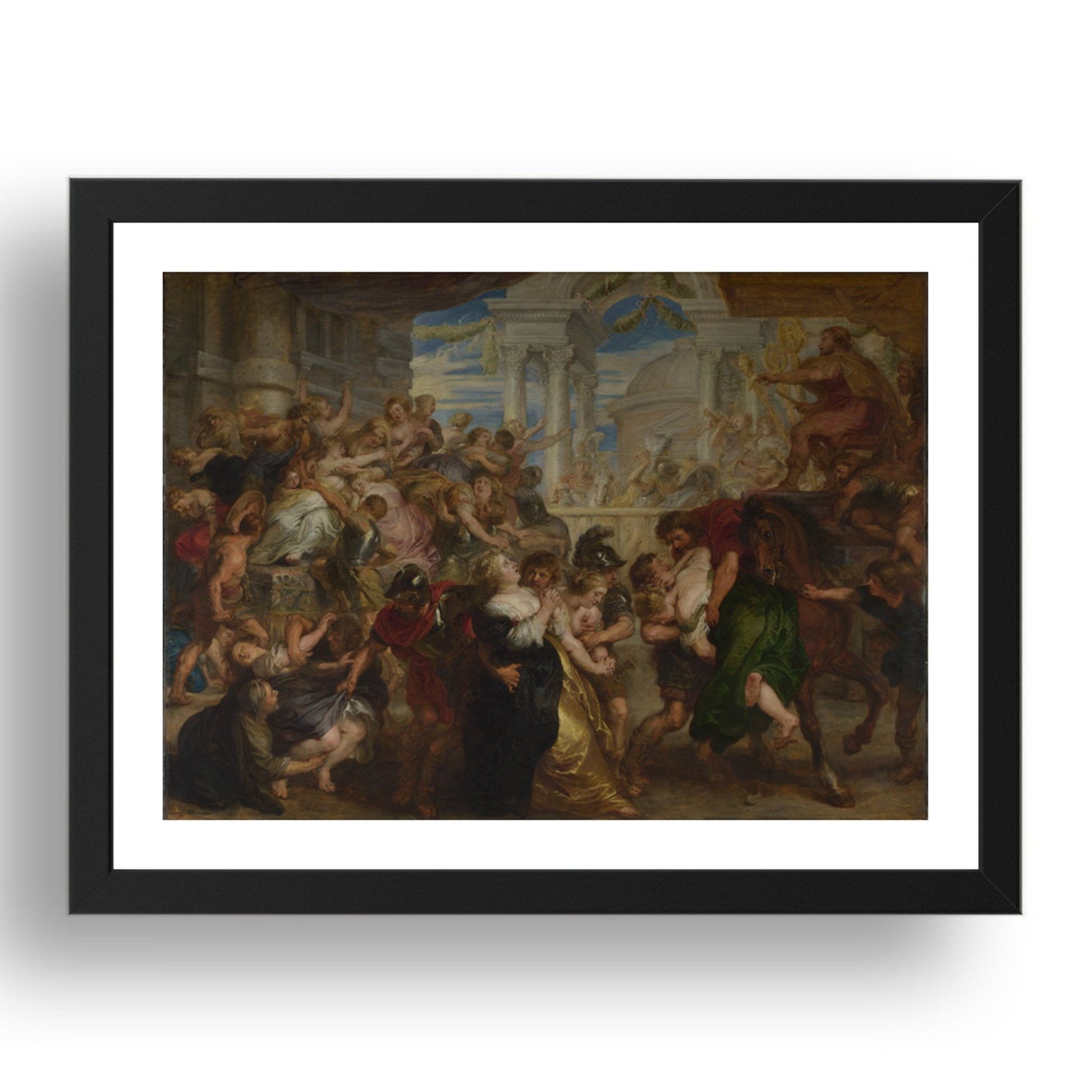 Peter Paul Rubens: The Rape of the Sabine Women, Poster in 17x13"(A3) Frame