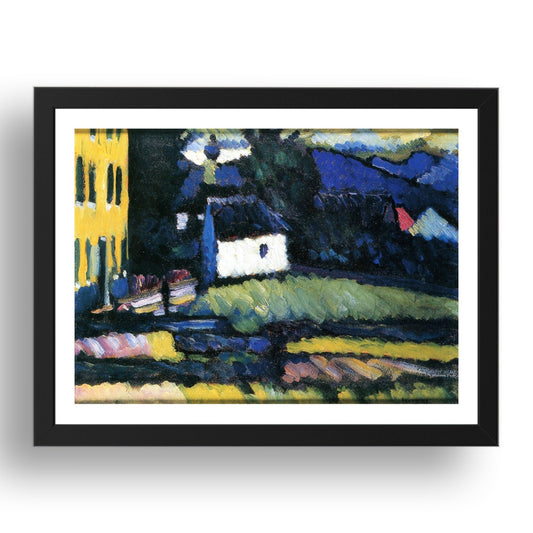 Peterskapelle 1908 by Wassily Kandinsky, 17x13" Frame