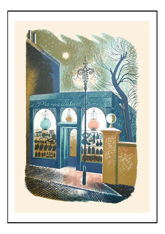 pharmaceutical-chemist-High St. by Eric Ravilious -A3 Poster