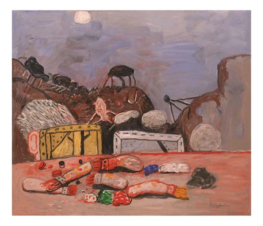 Philip Guston - Moon, 16x12" (A3) Poster Print