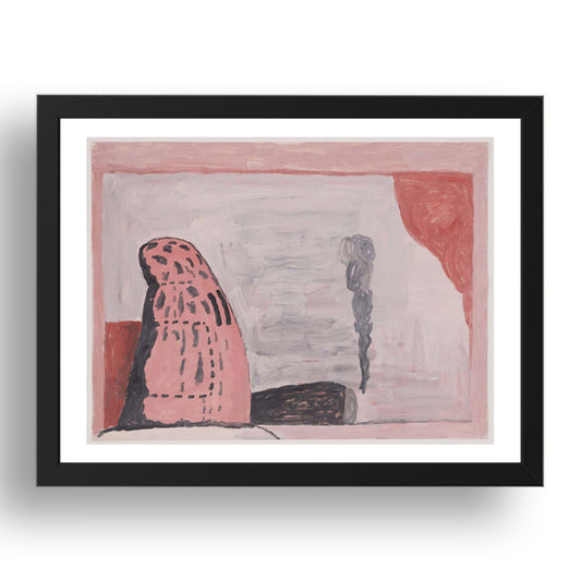 Philip Guston: Untitled (2), modernist artwork, A3 Size Reproduction Poster Print in 17x13" Black Frame