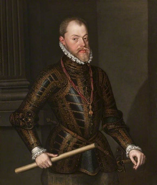 Philip II of Spain (1527–1598), vintage artwork by Alonso Sanchez Coello, A3 (16x12") Poster Print