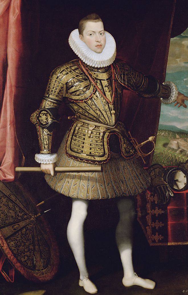 Philip III of Spain, vintage artwork by Juan Pantoja de la Cruz, A3 (16x12") Poster Print
