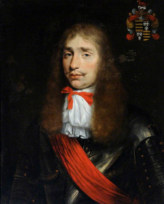 Philip Marett, Lieutenant Governor, vintage artwork by Cornelis Janssen van Ceulen the Elder, 12x8" (A4) Poster