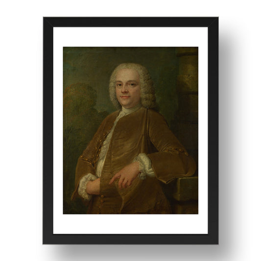 Philippe Mercier: Portrait of a Man, Poster in 17x13"(A3) Frame