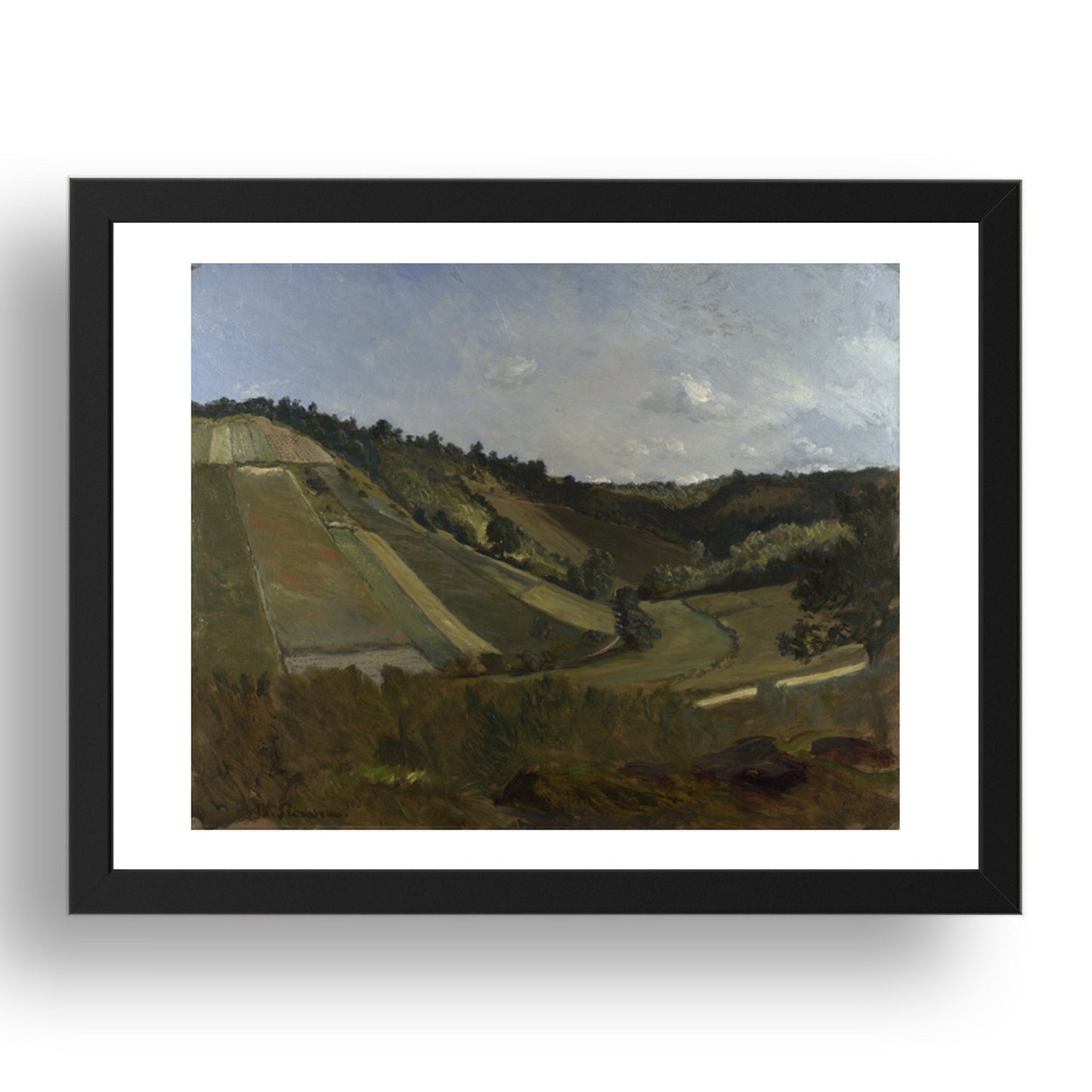 Philippe Rousseau: A Valley, Poster in 17x13"(A3) Frame