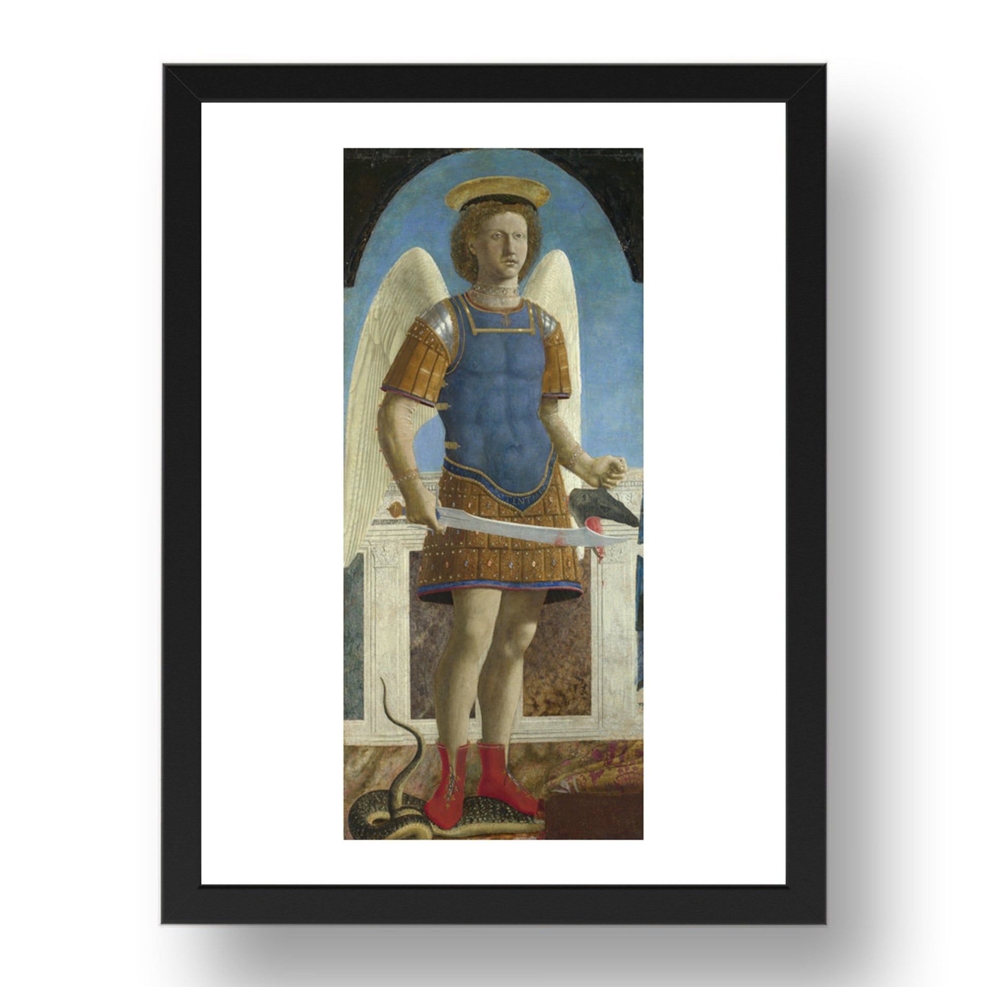 Piero della Francesca: Saint Michael, Poster in 17x13"(A3) Frame