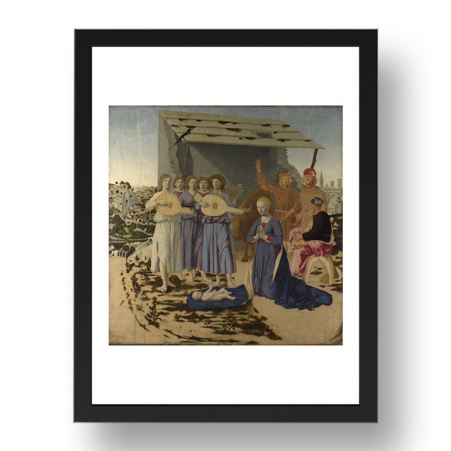 Piero della Francesca: The Nativity, Poster in 17x13"(A3) Frame