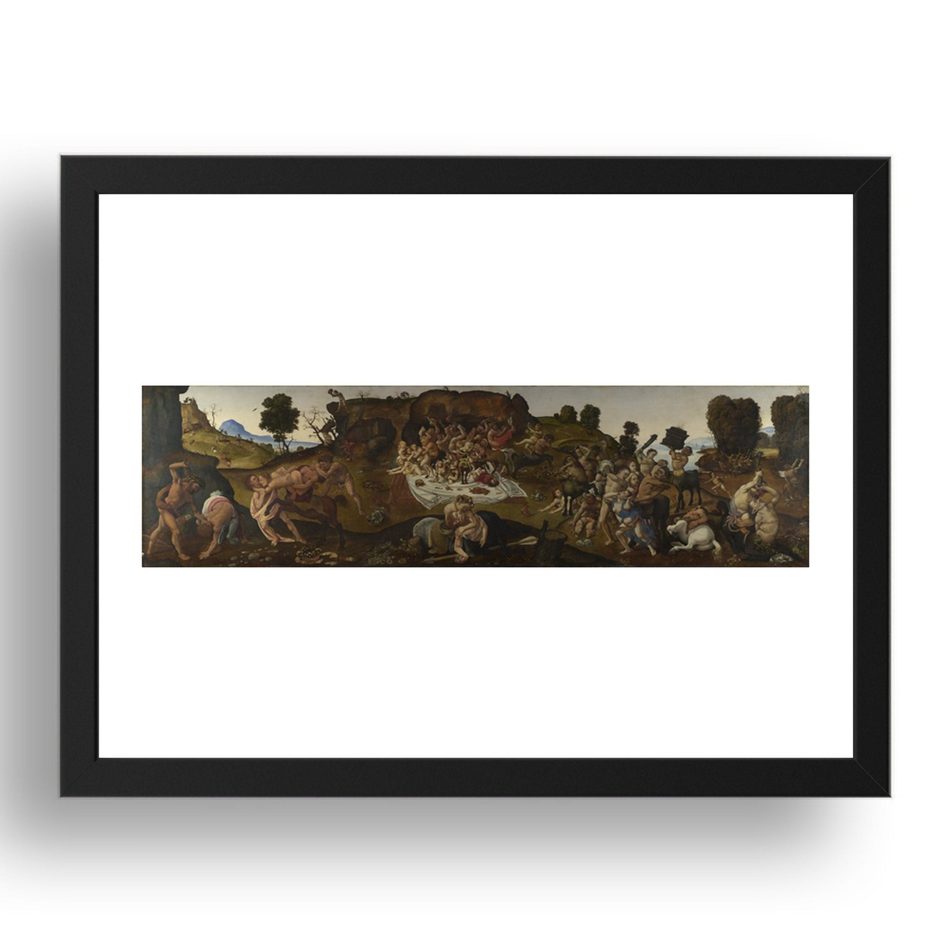 Piero di Cosimo: The Fight between the Lapiths and the Centaurs, Poster in 17x13"(A3) Frame