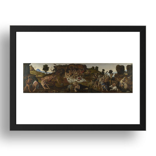 Piero di Cosimo: The Fight between the Lapiths and the Centaurs, Poster in 17x13"(A3) Frame