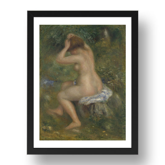Pierre Auguste Renoir: A Bather, Poster in 17x13"(A3) Frame