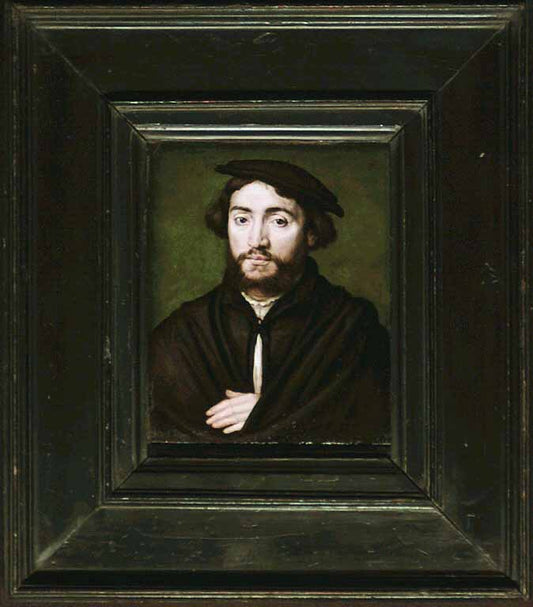 Pierre Aymeric, Marchand de Saint-Flour and Consul de Lyon, vintage artwork by Claude Corneille de Lyon, A3 (16x12") Poster Print