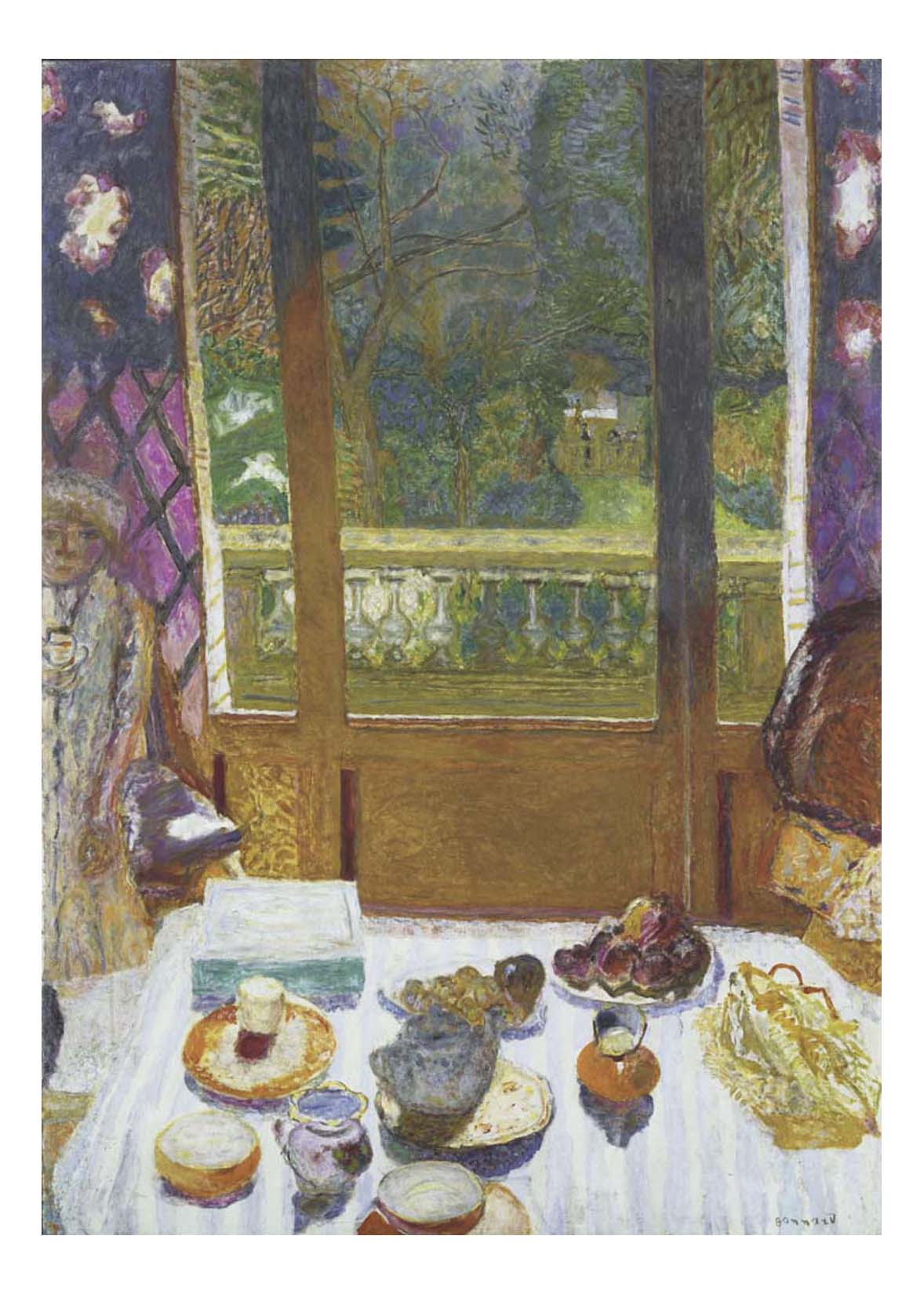 Pierre Bonnard - Dining Room Overlooking the Garden, 16x12" (A3) Poster Print