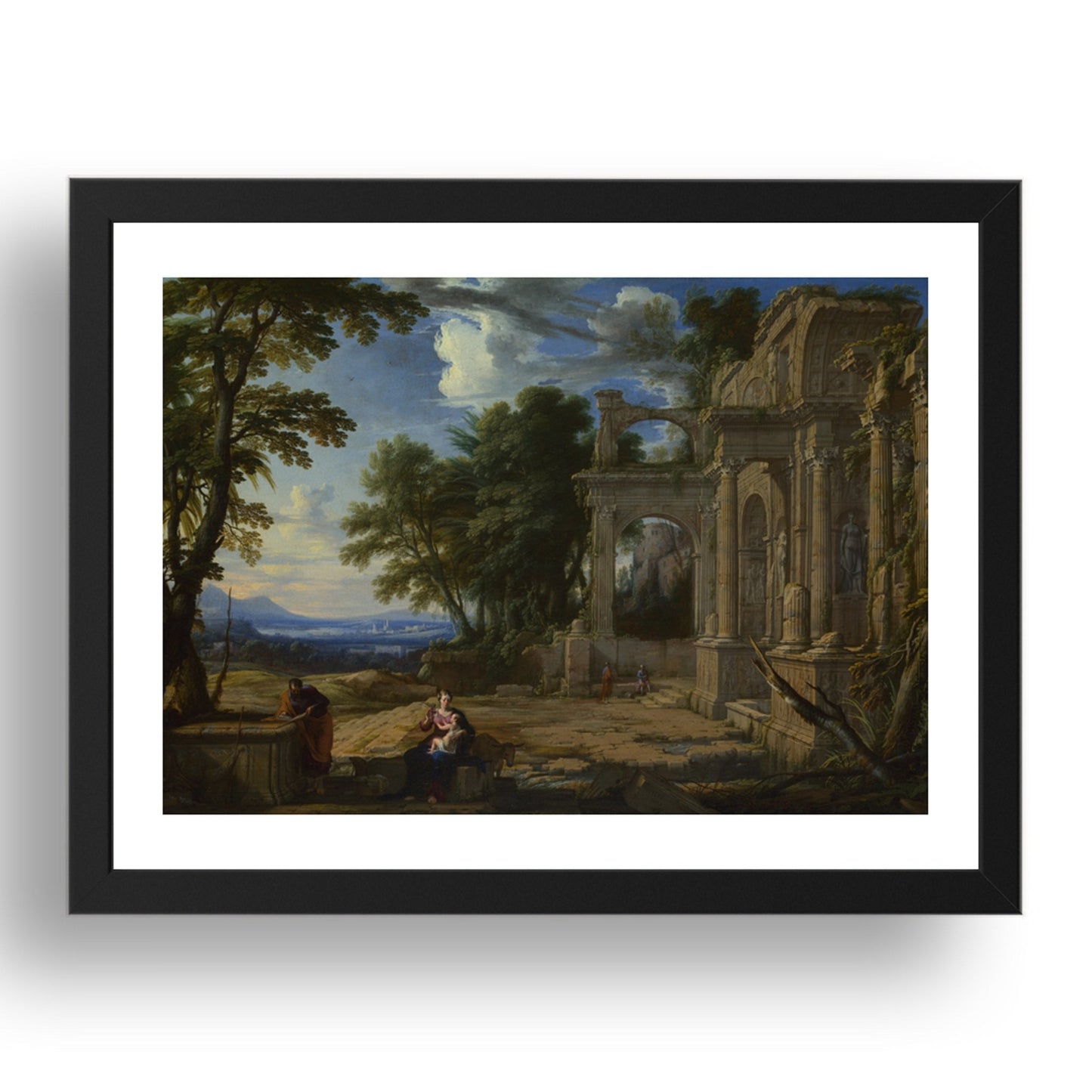Pierre Patel: Landscape with the Rest on the Flight into Egypt, Poster in 17x13"(A3) Frame
