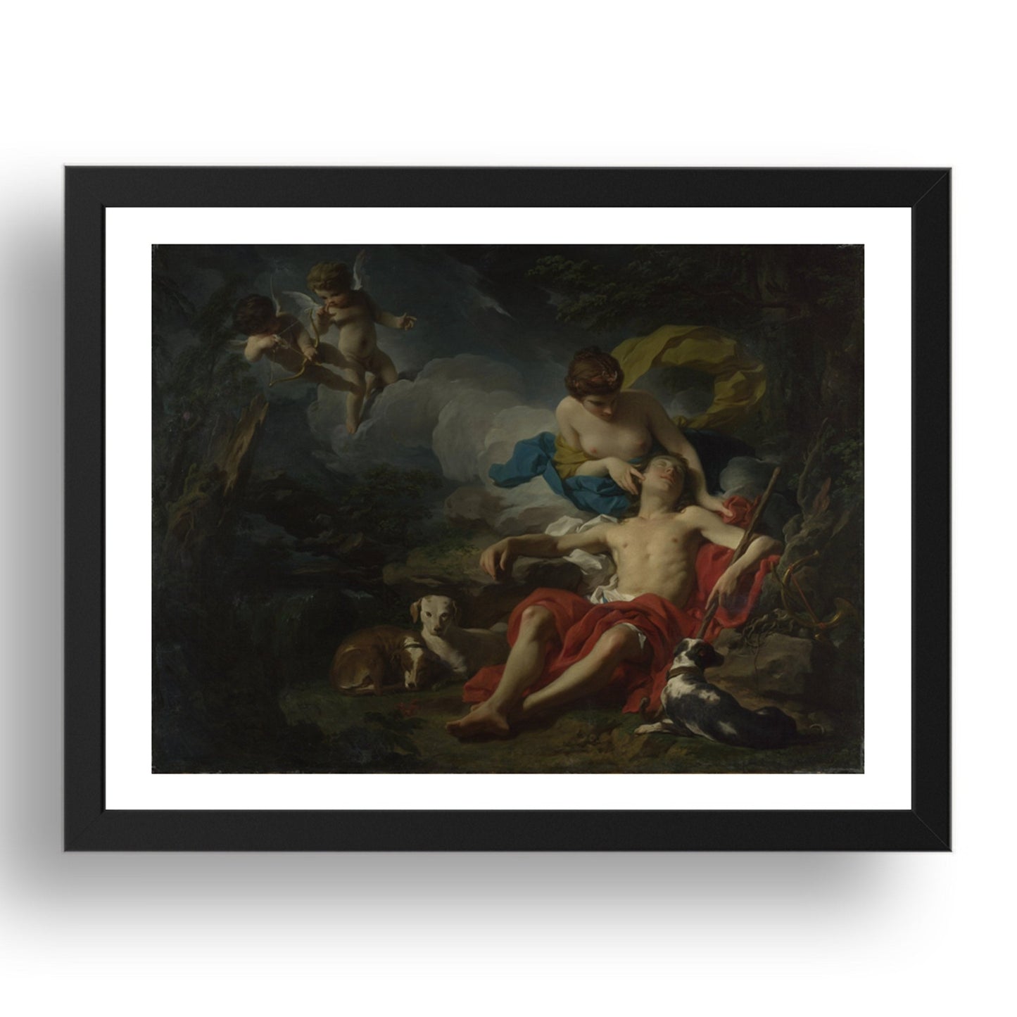 Pierre Subleyras: Diana and Endymion, Poster in 17x13"(A3) Frame