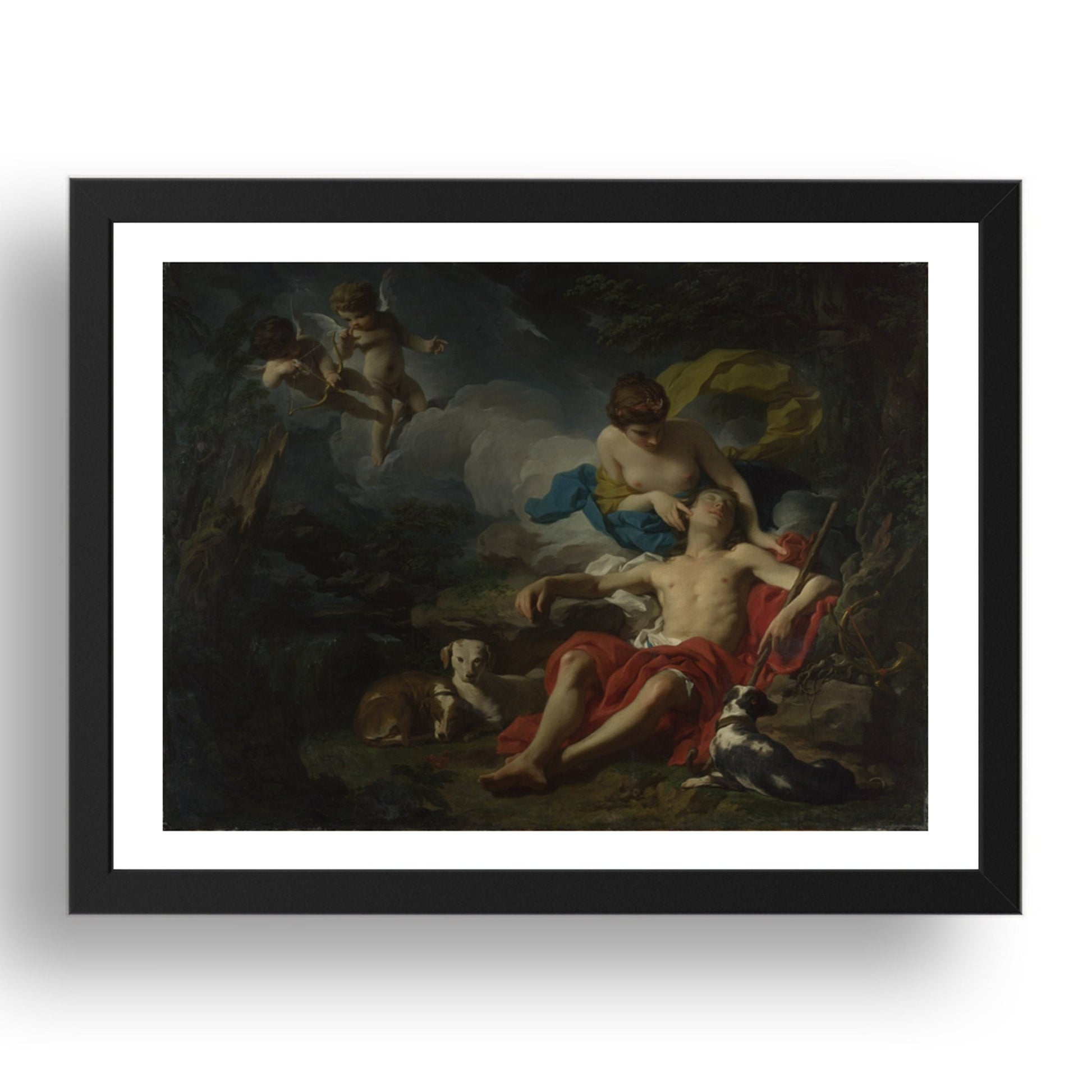 Pierre Subleyras: Diana and Endymion, Poster in 17x13"(A3) Frame