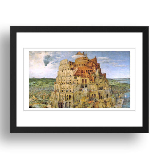 Pieter Bruegel The Elder -Dutch Proverbs [1559], vintage art, A3 (16x12") Poster Print