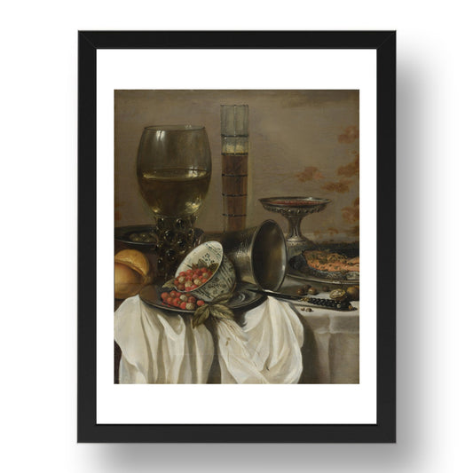 Pieter Claesz.: Still Life with Drinking Vessels, Poster in 17x13"(A3) Frame