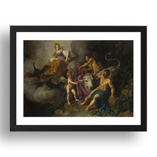 Pieter Lastman: Juno discovering Jupiter with Io, Poster in 17x13"(A3) Frame
