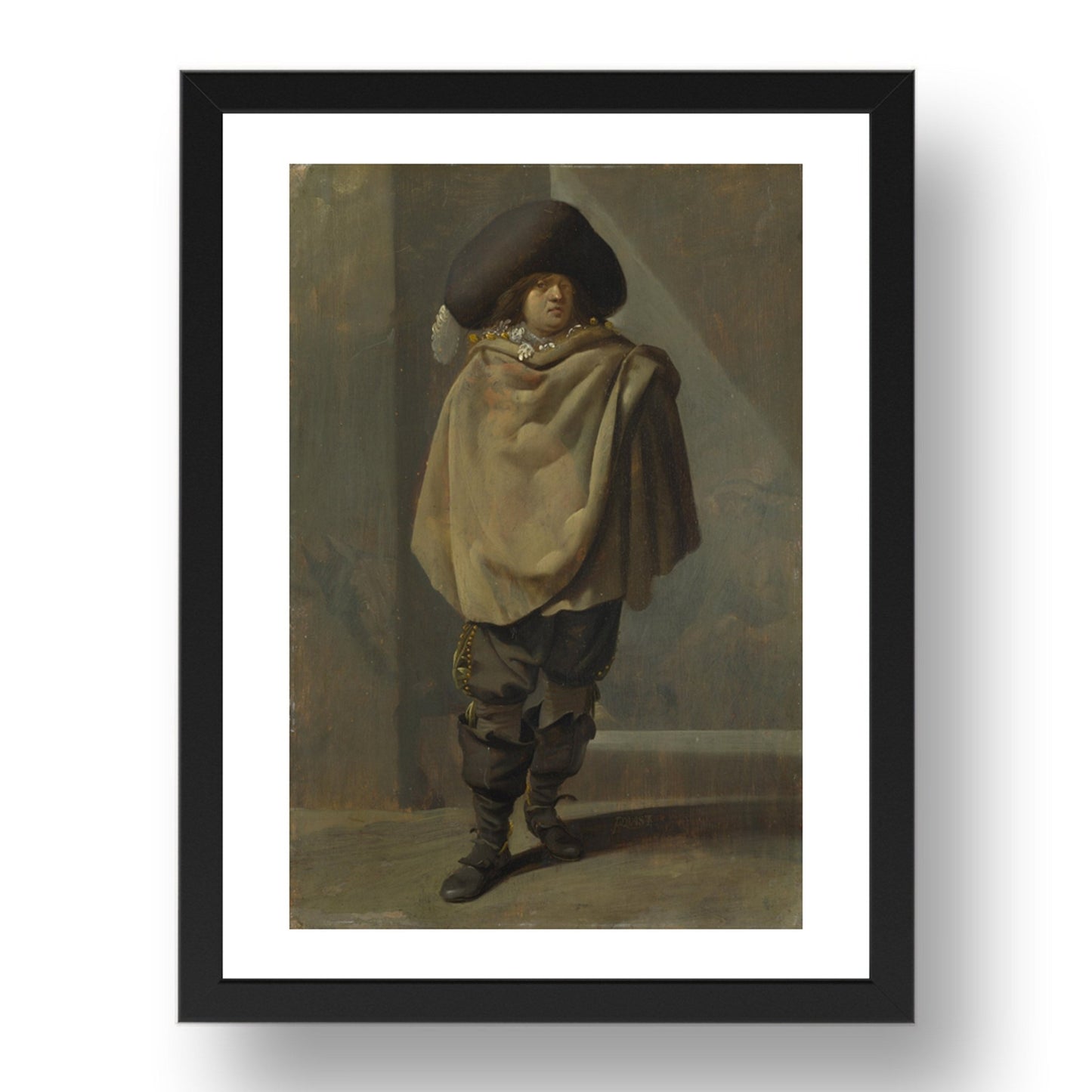 Pieter Quast: A Standing Man, Poster in 17x13"(A3) Frame