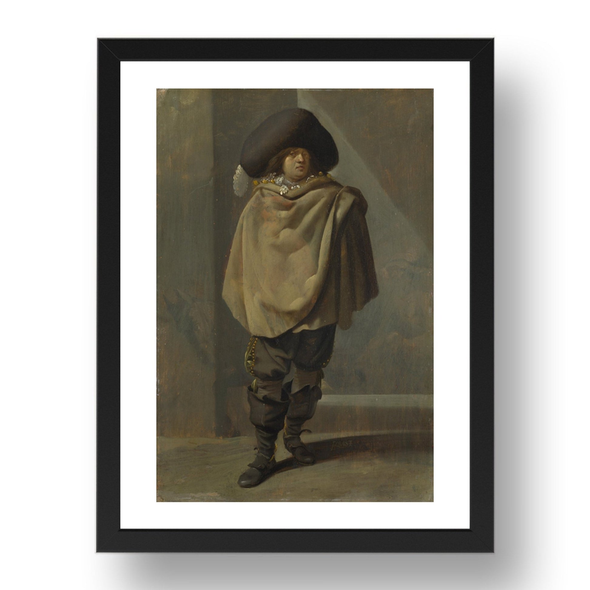 Pieter Quast: A Standing Man, Poster in 17x13"(A3) Frame