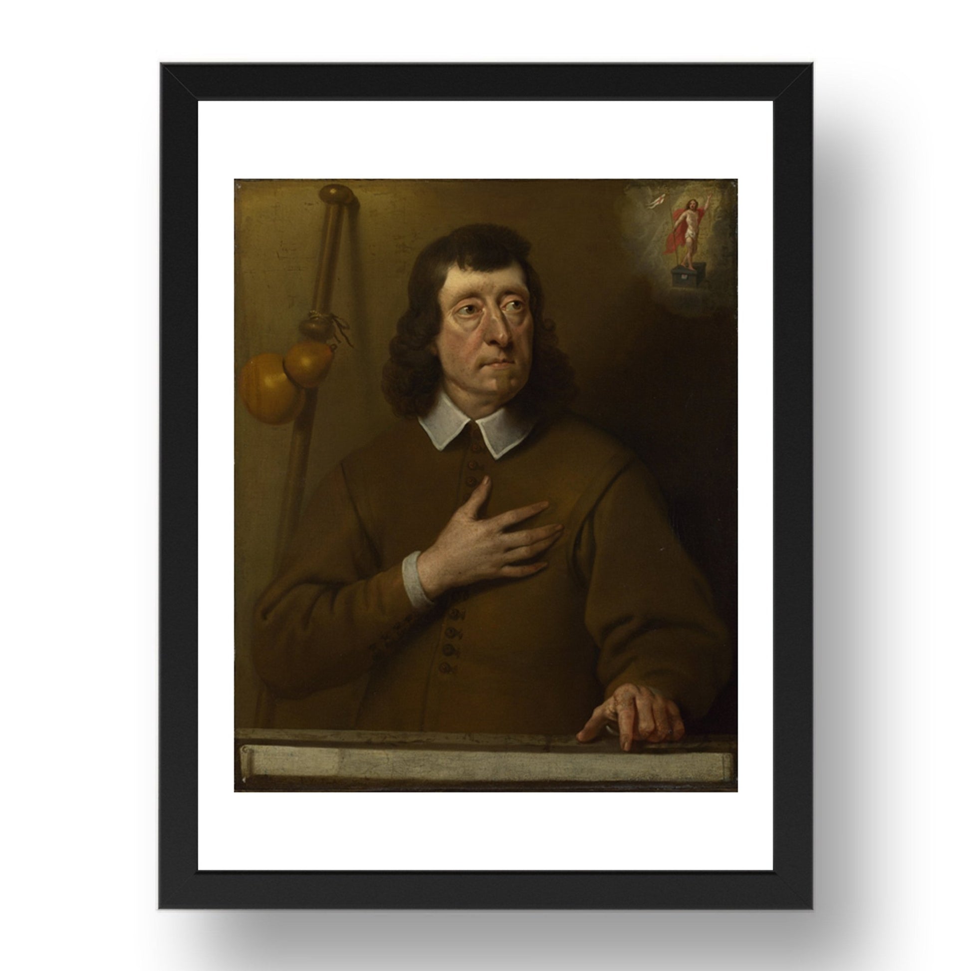 Pieter van der Plas: Portrait of a Man, Poster in 17x13"(A3) Frame