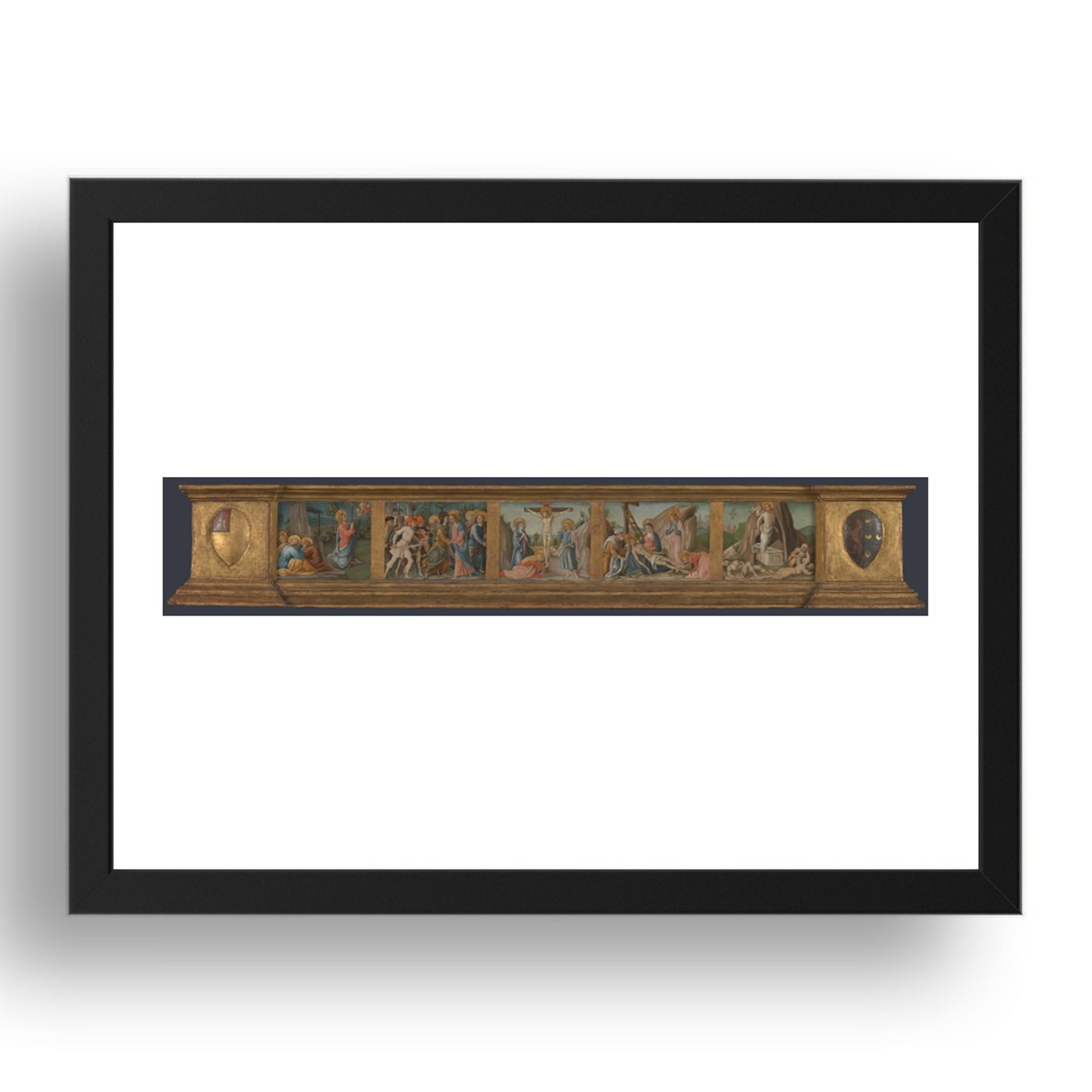 Pietro Orioli: Scenes from the Passion: Predella, Poster in 17x13"(A3) Frame