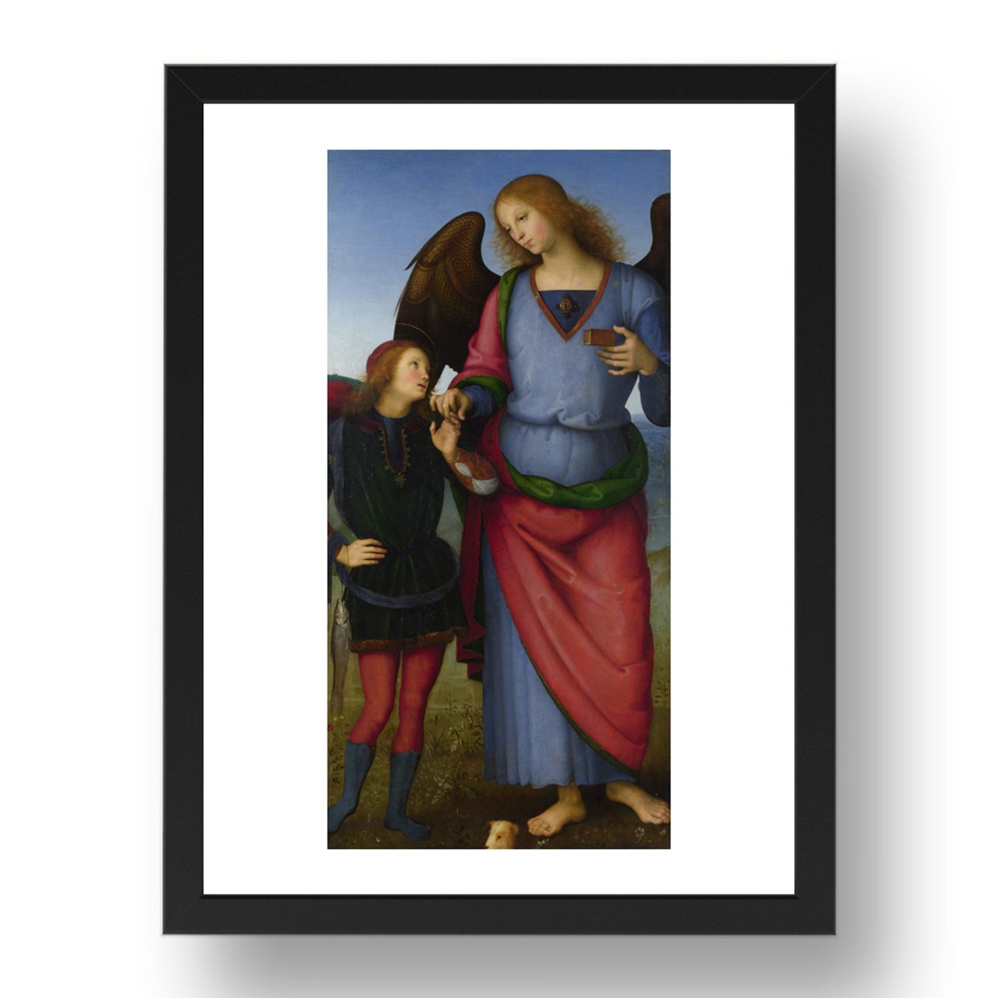 Pietro Perugino: The Archangel Raphael with Tobias, Poster in 17x13"(A3) Frame