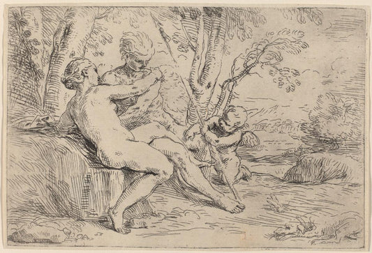 Pietro Testa:Venus and Adonis,16x12"(A3) Poster